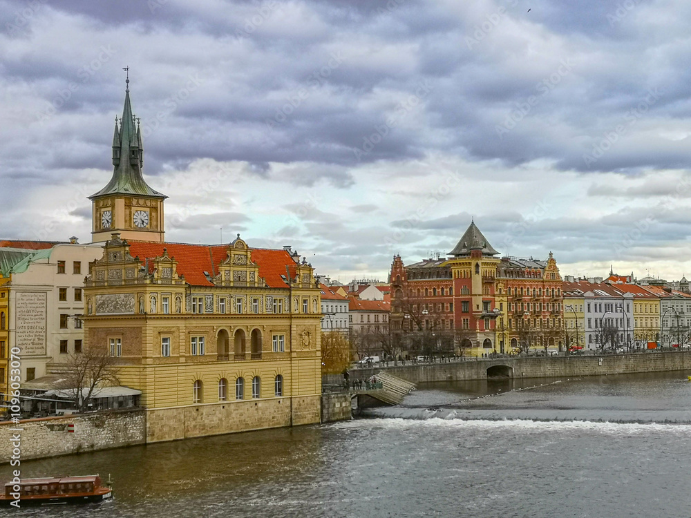 Old buildings in city Prague, Czech Republic Old buildings in city Prague, Czech Republic