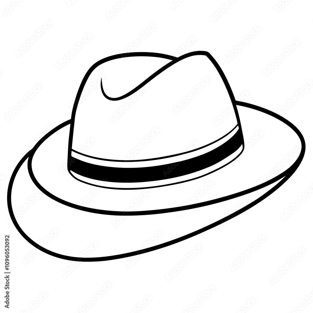 hat silhouette vector illustration line art transparent background hat silhouette vector illustration line art transparent background