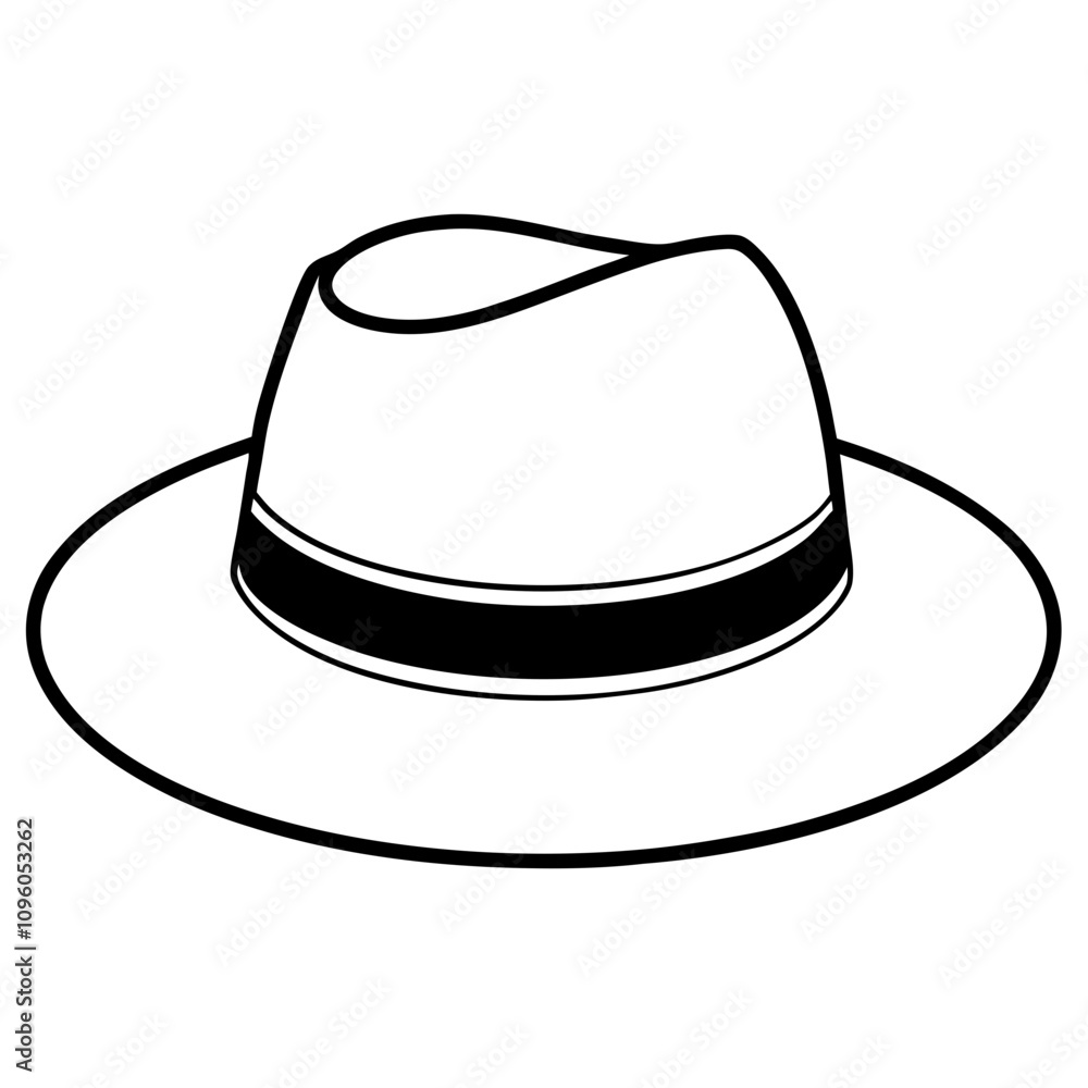 hat silhouette vector illustration line art transparent background hat silhouette vector illustration line art transparent background