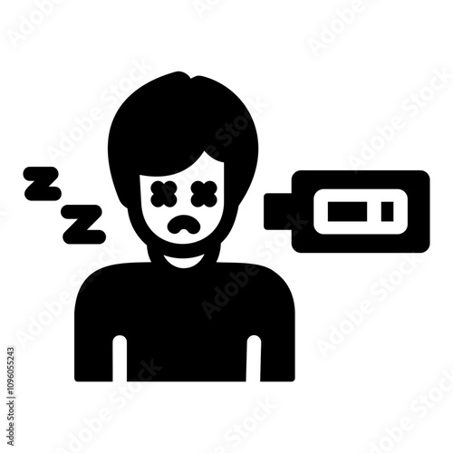 tiredness Gradient icon