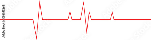 heart rhythm set , Electrocardiogram, ECG - EKG signal, Heart Beat pulse line icon concept design element , Concept of sport. Signs of rhythm, healthy life unhealthy ecg.