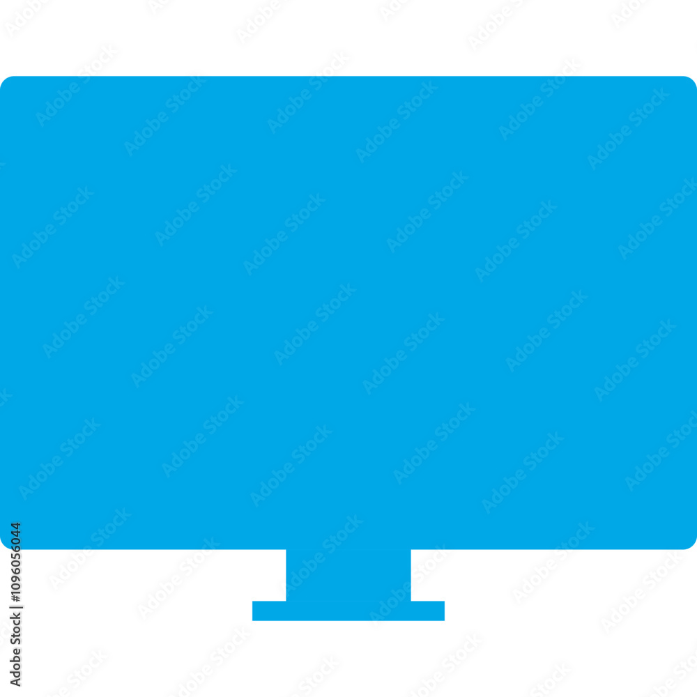 Monitor single vector line icon Monitor single vector line icon