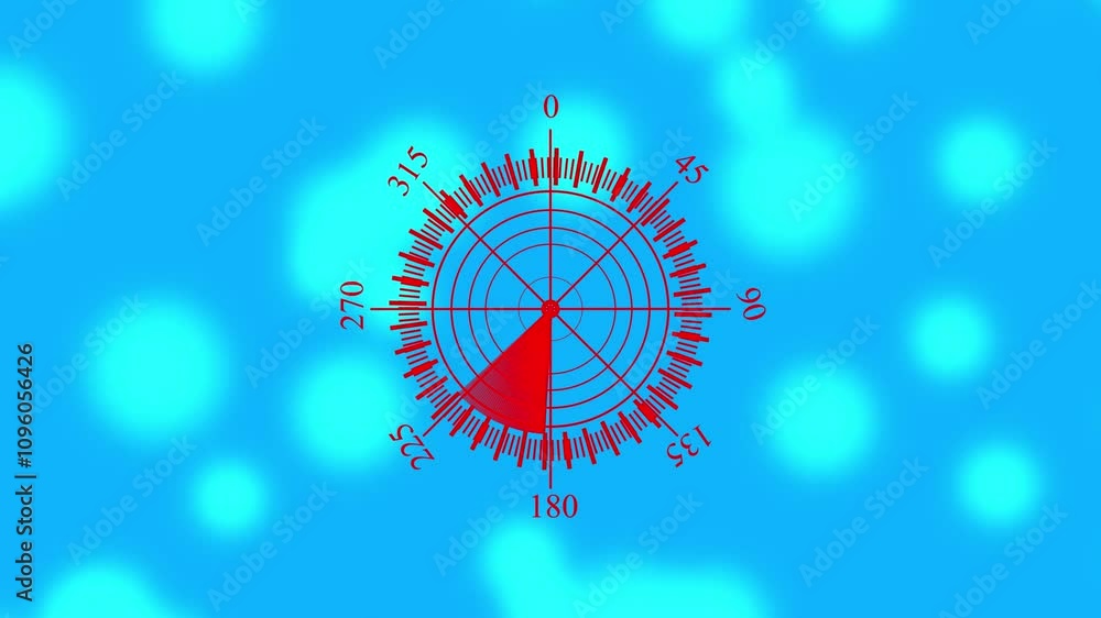 custom made wallpaper toronto digitalTechnology radar HUD Circle icon 4K video anemation.