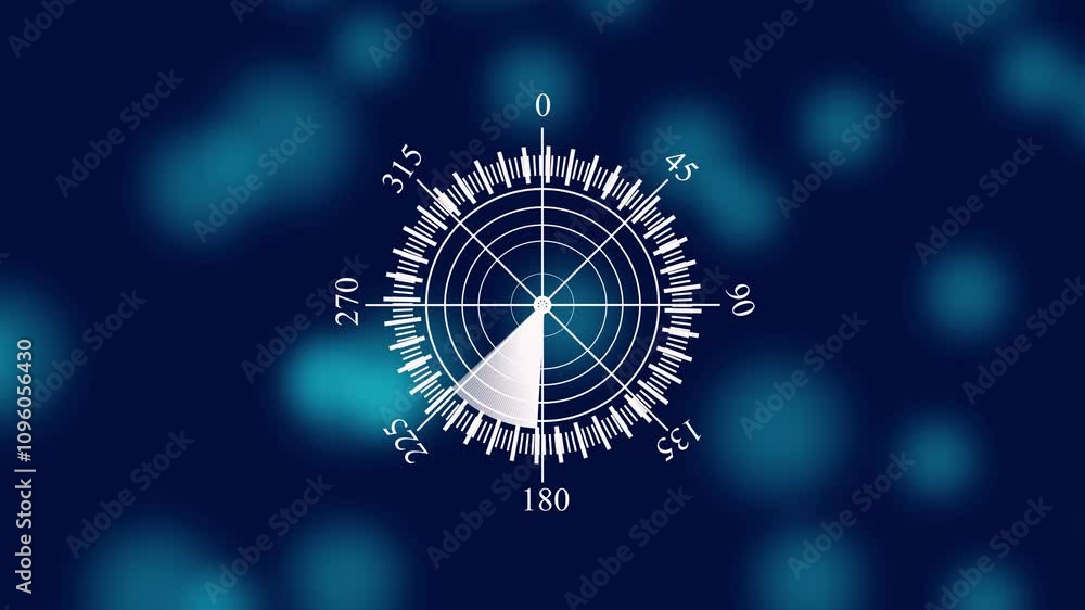 Technology radar HUD Circle icon 4K video anemation. Technology radar HUD Circle icon 4K video anemation.