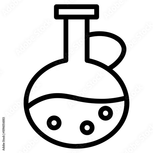 Oil Spa Yoga Line Icon