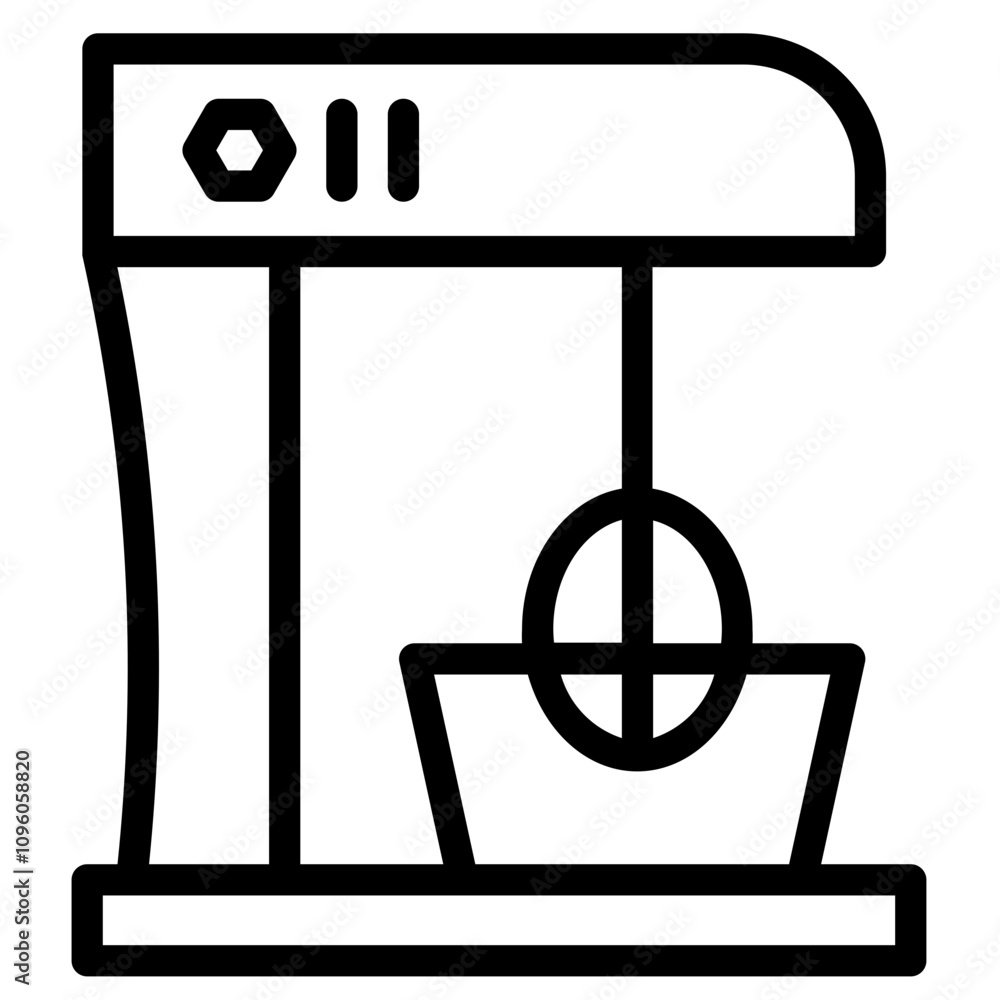 Kitchen Stand Mixer Line Icon