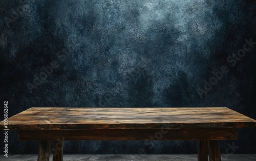 empty table christmas background 