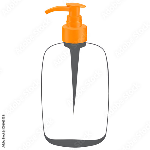 A sanitizer isolated against the transparent background photo