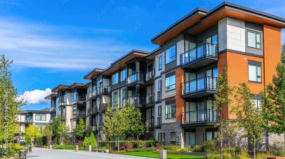 Modern Apartment Complex with Stylish Design Modern Apartment Complex with Stylish Design