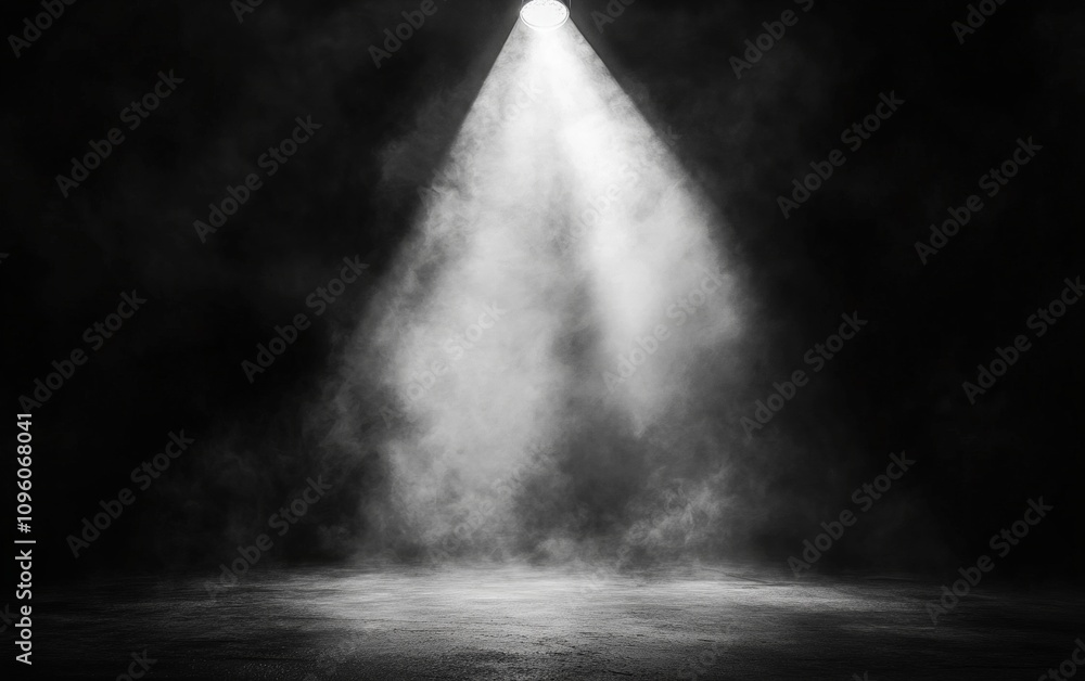 Smoke and Light A black background with wisps of smoky effects and a glowing spotlight, creating a dramatic and mysterious atmosphere Smoke and Light A black background with wisps of smoky effects and a glowing spotlight, creating a dramatic and mysterious atmosphere