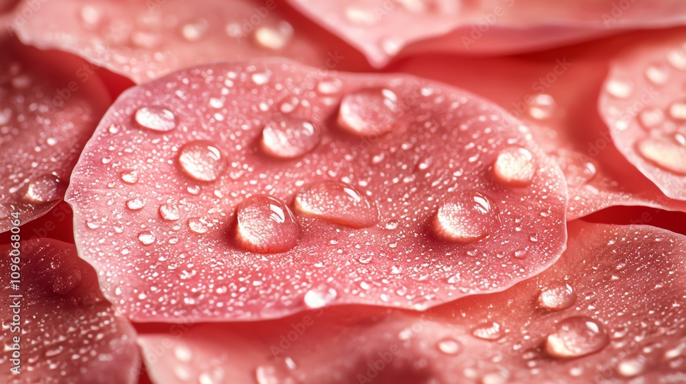 Softfocus macro shot of a delicate pink rose petal covered in morning dew, gentle lighting highlighting smooth textures, closeup Softfocus macro shot of a delicate pink rose petal covered in morning dew, gentle lighting highlighting smooth textures, closeup