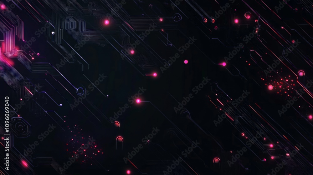 Abstract Glowing Circuitry Design Abstract Glowing Circuitry Design