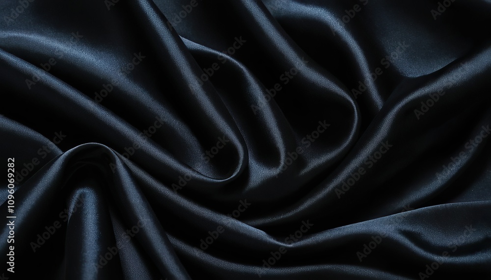 A black silk cloth with a soft, silky texture. 3 A black silk cloth with a soft, silky texture. 3