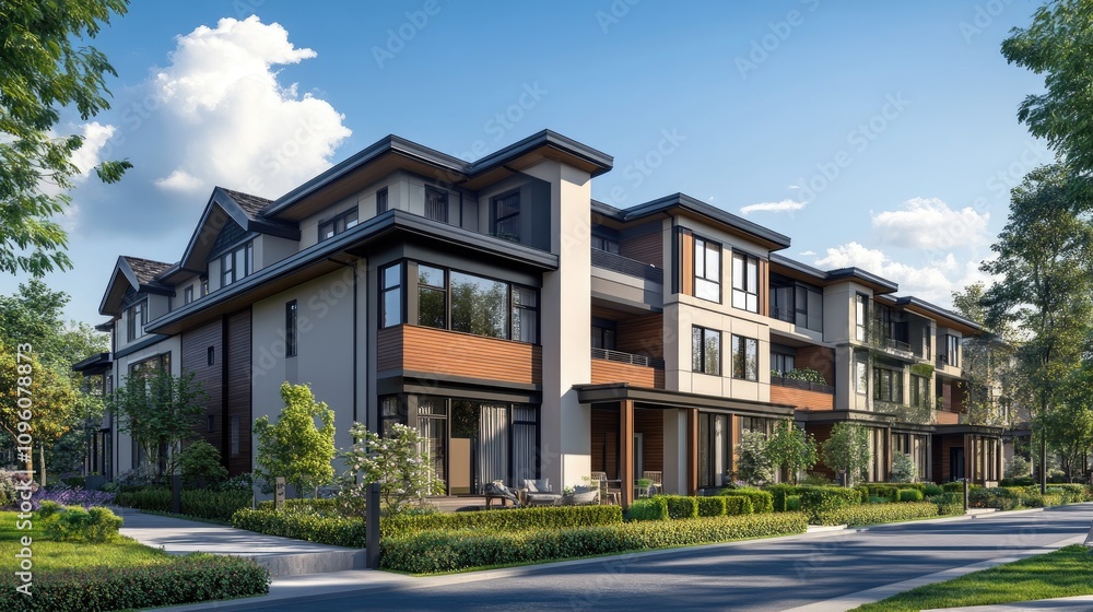 Elegant Modern Residential House Exterior Design Elegant Modern Residential House Exterior Design