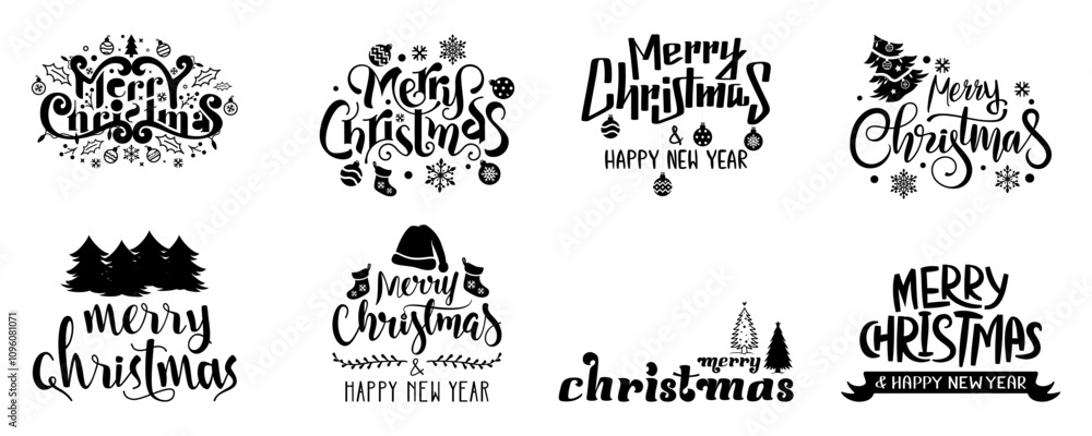 merry christmas text calligraphy, hand lettering, typography designs merry christmas text calligraphy, hand lettering, typography designs