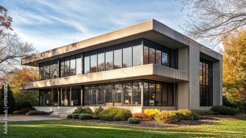 Vintage 1960s Office Building with Bold Architecture