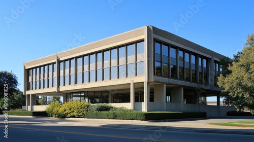 Vintage 1960s Office Building Exterior