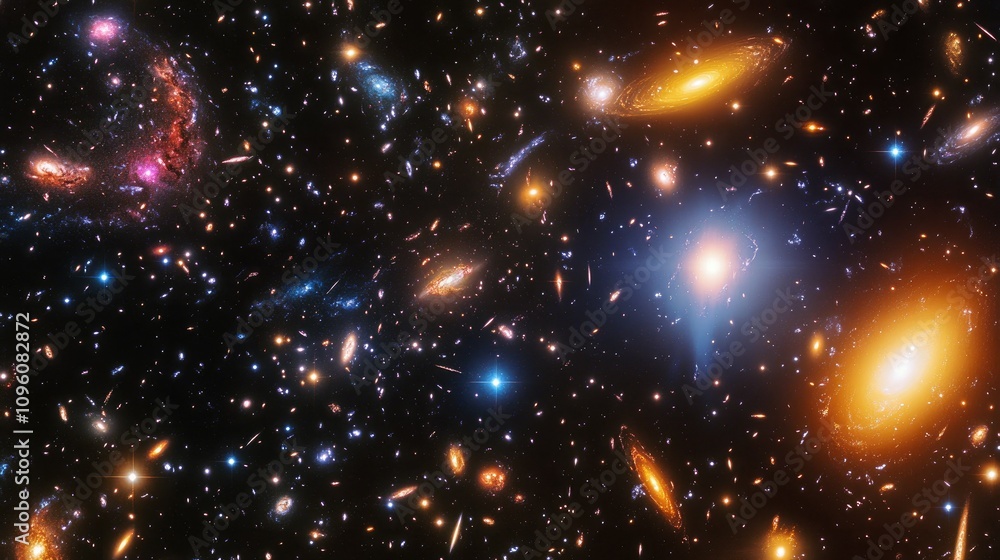 A mesmerizing cosmic landscape of colorful nebulae, shining stars, and distant galaxies, creating an abstract, dreamlike view of the universe's infinite possibilities A mesmerizing cosmic landscape of colorful nebulae, shining stars, and distant galaxies, creating an abstract, dreamlike view of the universe's infinite possibilities