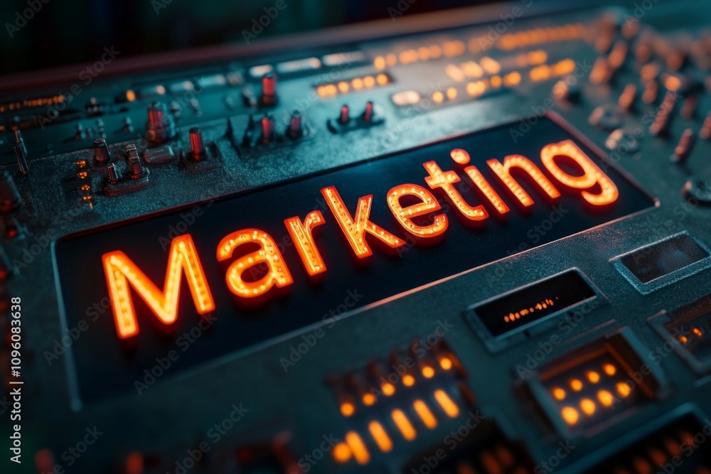 Futuristic Marketing Control Panel Futuristic Marketing Control Panel