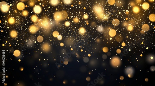 Golden Bokeh Background