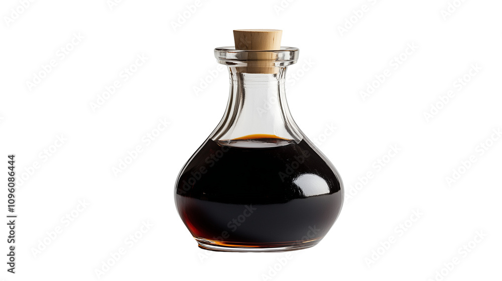 A Soy sauce in a glass bottle, Isolated on Transparent PNG Background. Generative AI
A Soy sauce in a glass bottle, Isolated on Transparent PNG Background. Generative AI