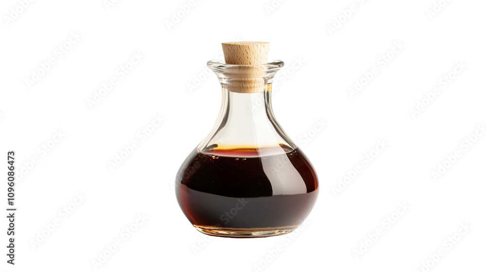 A Soy sauce in a glass bottle, Isolated on Transparent PNG Background. Generative AI
A Soy sauce in a glass bottle, Isolated on Transparent PNG Background. Generative AI