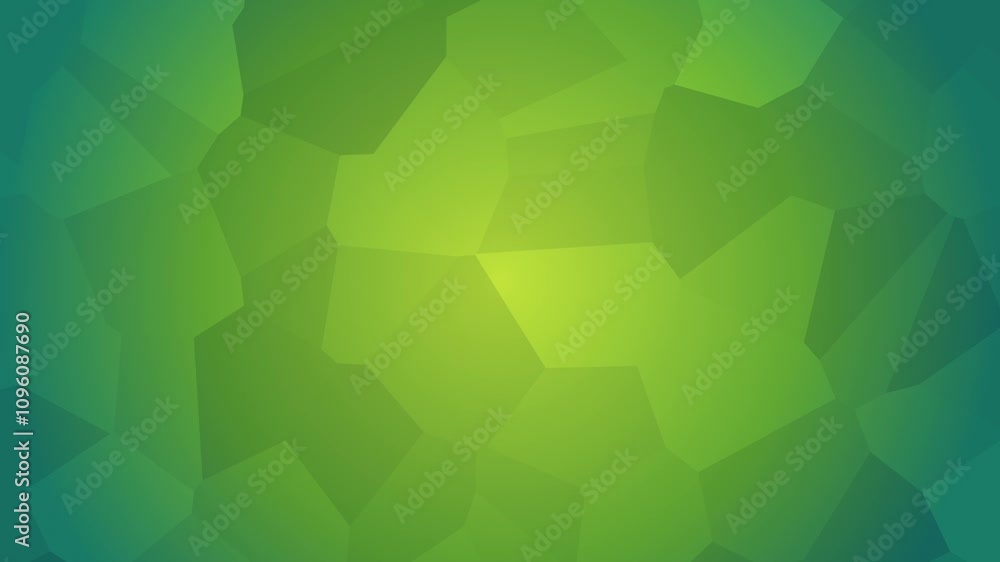 Vibrant Green Polygonal Background Loop Vibrant Green Polygonal Background Loop