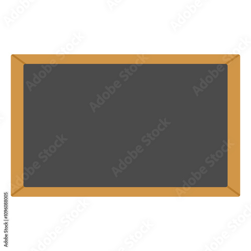 blank blackboard with illustration 