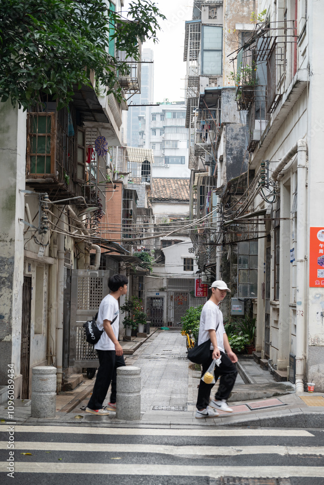 City streets in Guangzhou, China City streets in Guangzhou, China