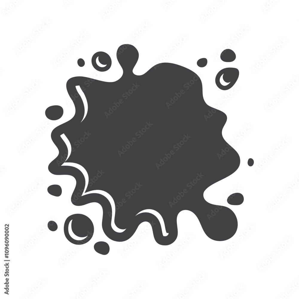 Milk, water blot icon in flat style. Yogurt or cream vector illustration on isolated background. Liquid splash sign business concept. Milk, water blot icon in flat style. Yogurt or cream vector illustration on isolated background. Liquid splash sign business concept.