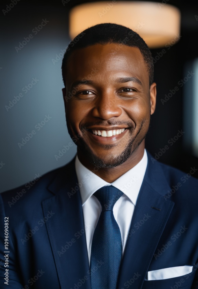 Smiling black businessman black businessman portrait Ultra realistic Photorealistic hyperdetailed photography soft light head and shoulders portrait cover Smiling black businessman black businessman portrait Ultra realistic Photorealistic hyperdetailed photography soft light head and shoulders portrait cover