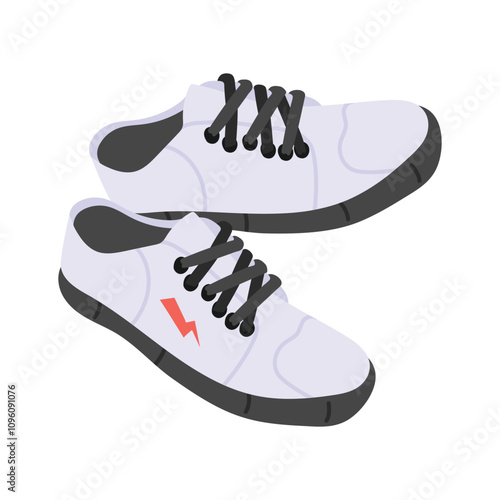 Ready to use icon of sneakers in modern style