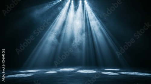 Dramatic Stage Lighting With Foggy Atmosphere