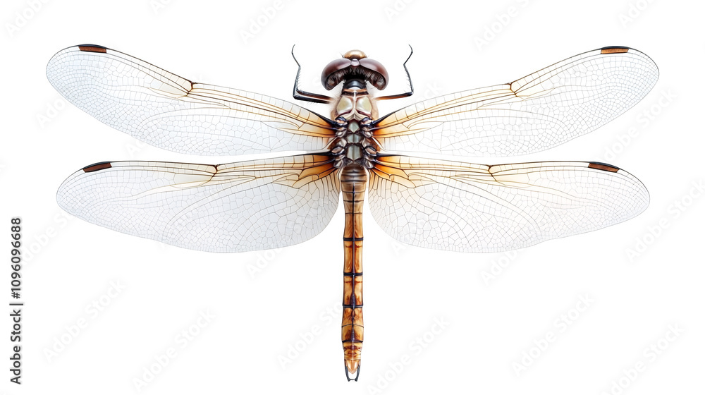 Detailed close-up of a dragonfly with transparent wings isolated on a transparent background, PNG Detailed close-up of a dragonfly with transparent wings isolated on a transparent background, PNG