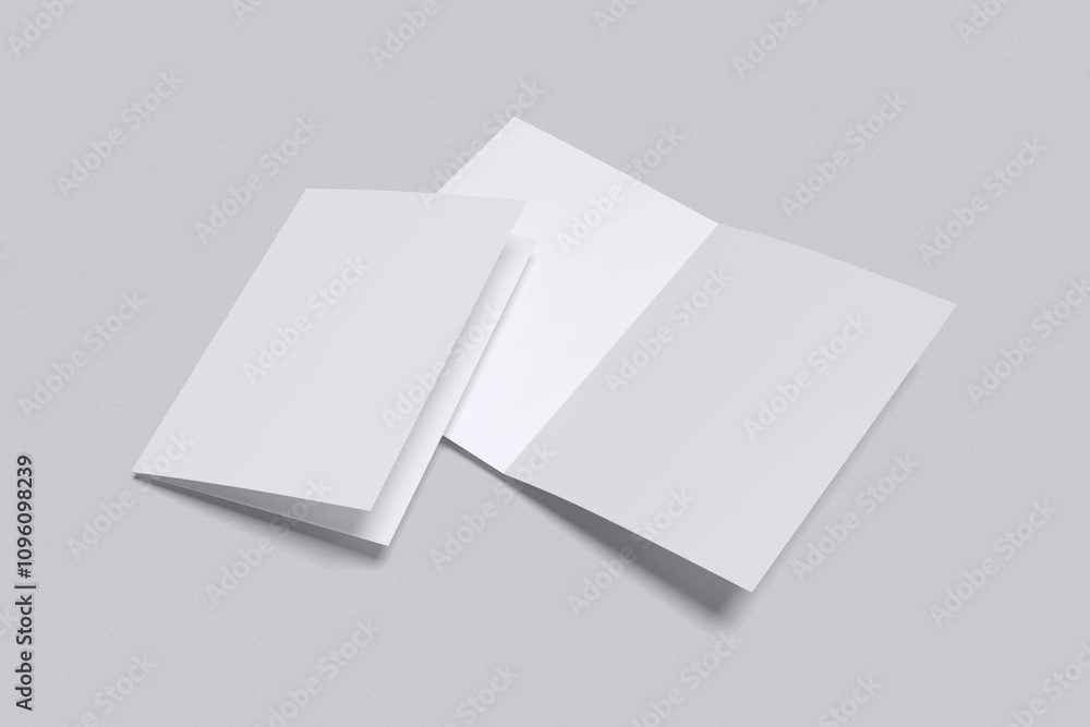 A4 Bifold Blank Mockup A4 Bifold Blank Mockup