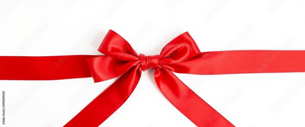 red bow on white background red bow on white background