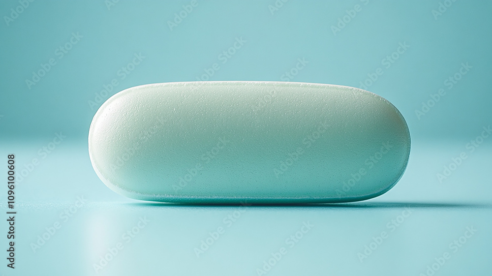 Tablet or Pill on Plain Background Tablet or Pill on Plain Background