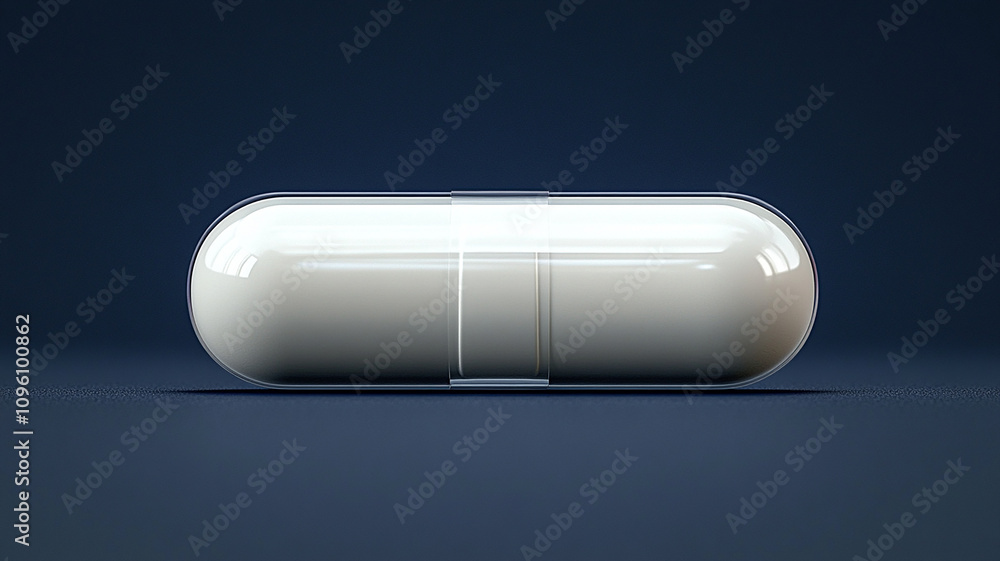 Tablet or Pill on Plain Background Tablet or Pill on Plain Background