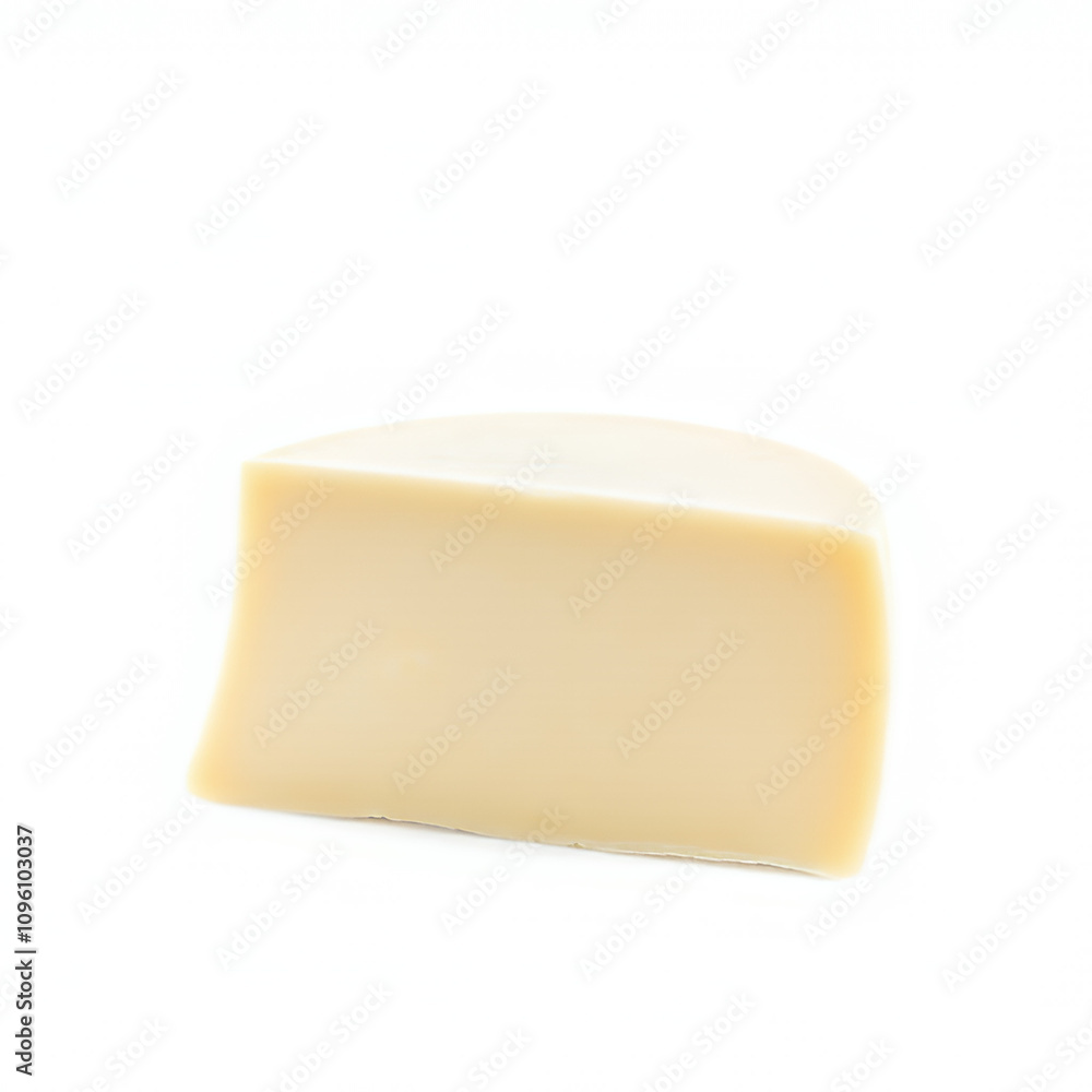 Piece of cheese placed on White Background Piece of cheese placed on White Background