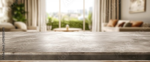 Elegant Kitchen Countertop Overlooking Scenic Cityscape Ideal for Modern Apartment Interior Design   Generative AI