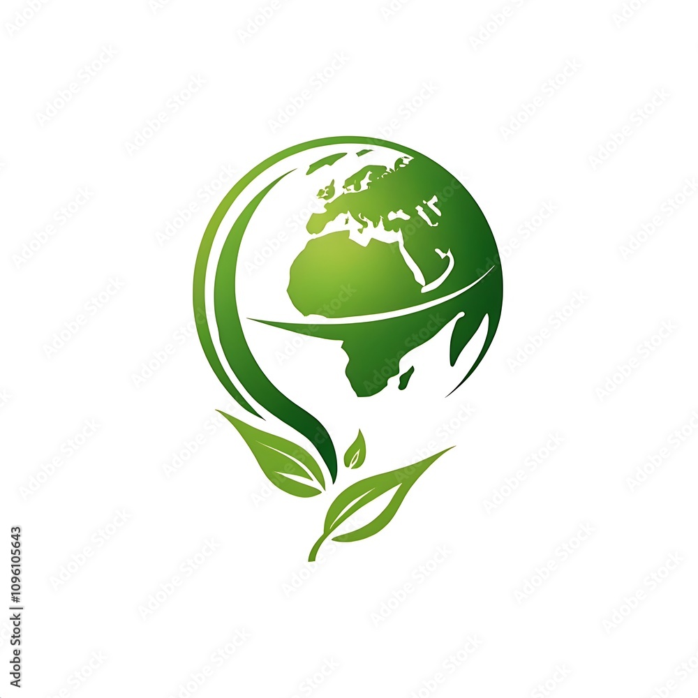 earth and leaf logo combination. Planet and eco symbol or icon. Unique global and natural, organic logotype design template earth and leaf logo combination. Planet and eco symbol or icon. Unique global and natural, organic logotype design template