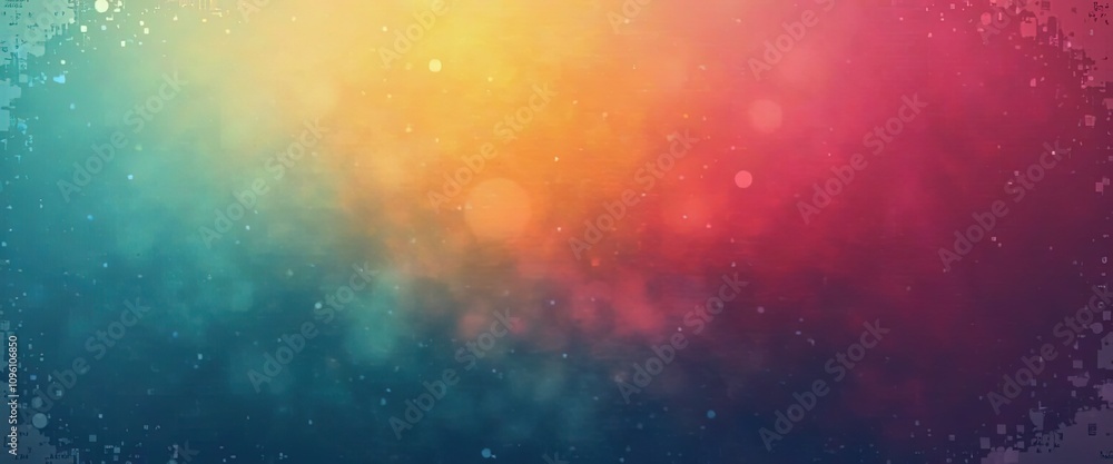 Fototapeta premium Colorful Gradient Blended with Noise and Grain Overlays to Create a Creative Digital Canvas Full of Artistic Energy.