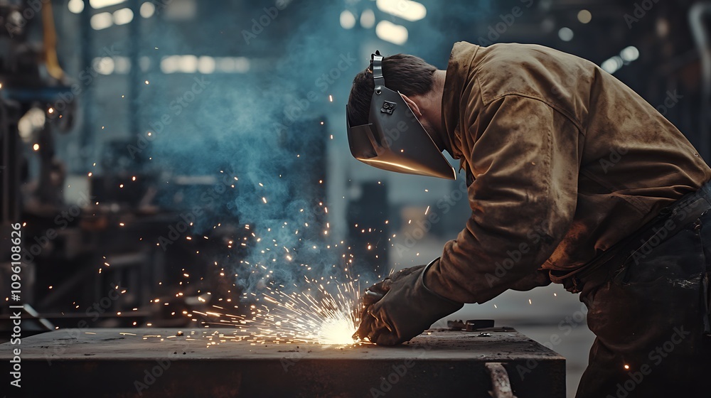 Welding in action in France with skilled professionals and equipment picture Welding in action in France with skilled professionals and equipment picture