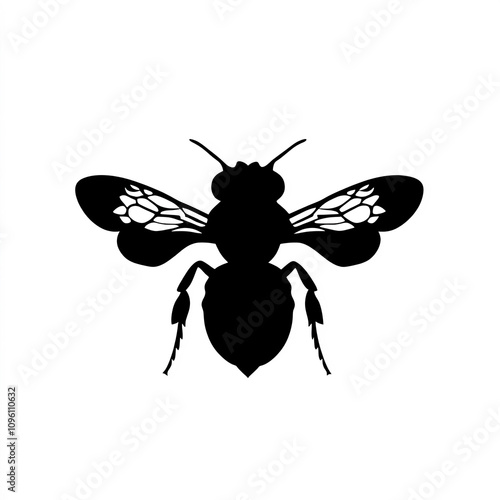 Bumblebee Silhouette, Illus...