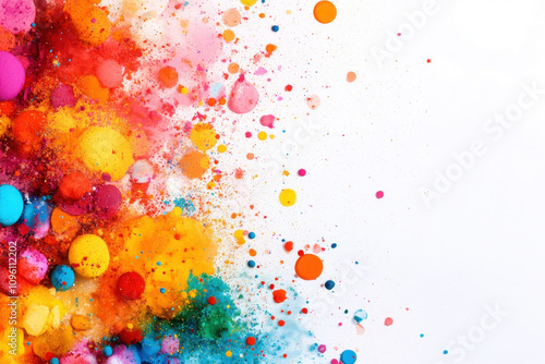 Fireworks On White Background