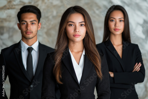 Group Of Business People On...