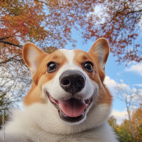 Welsh Corgi (Pembroke) takes a selfie.2