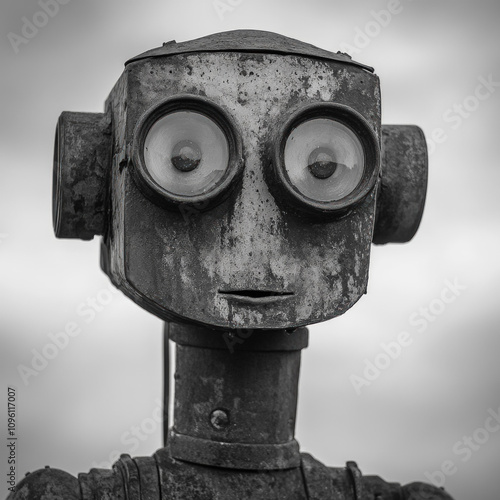 Vintage Robot Isolated