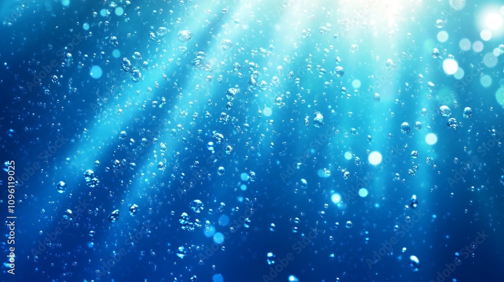 Stunning Underwater Bubbles and Sunlight Stunning Underwater Bubbles and Sunlight