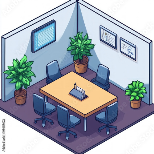 Meeting Room Isolated